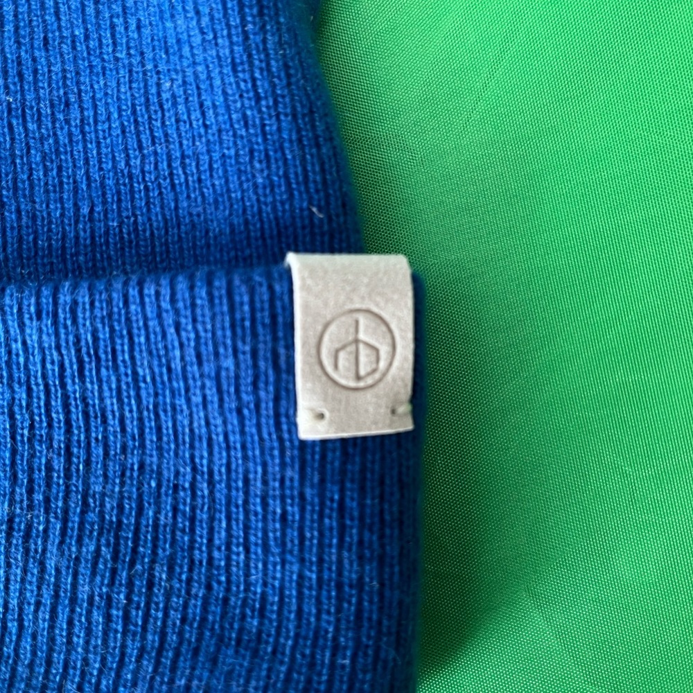 Brand new beanie blue rag and bone cashmere
